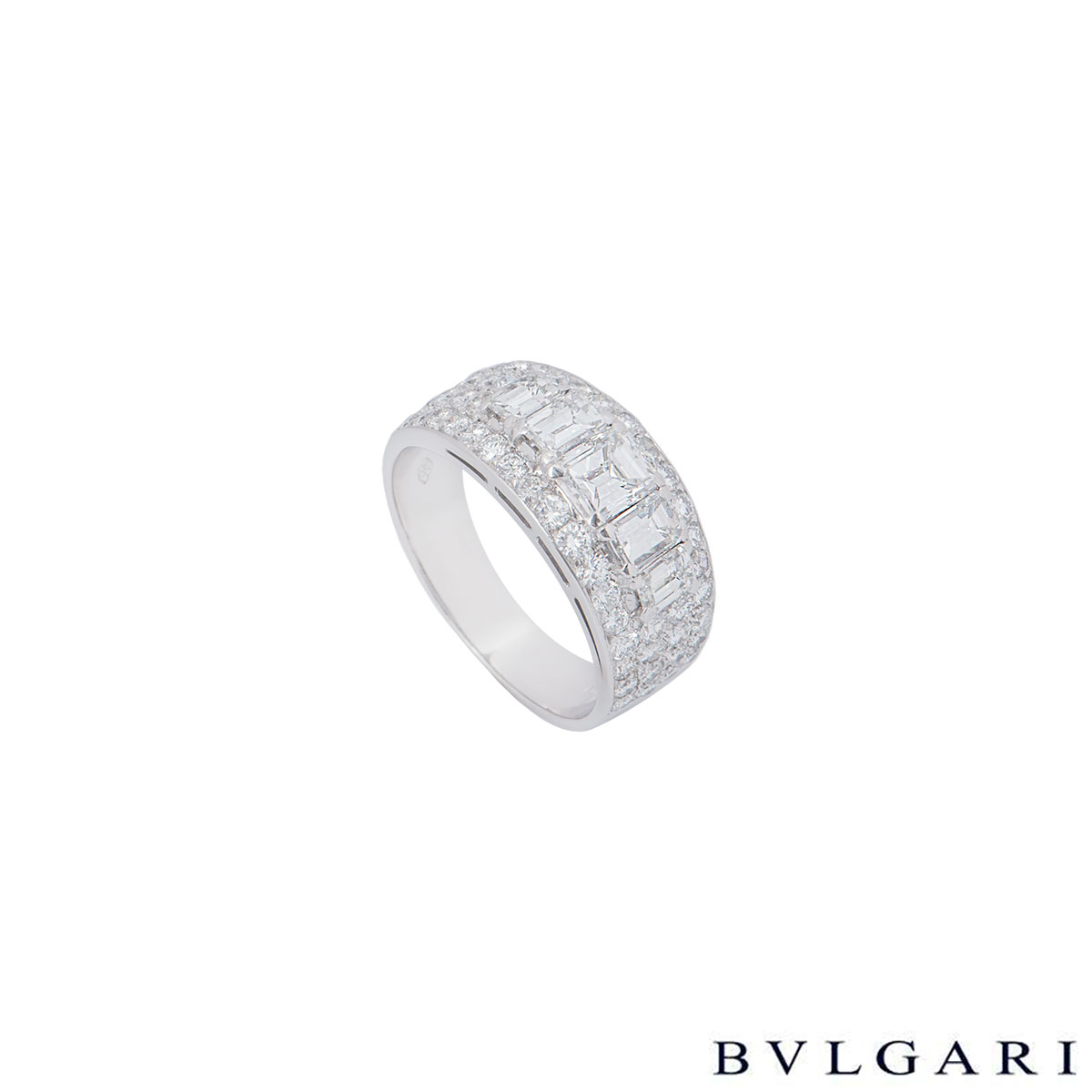 Bvlgari Platinum Diamond Eternity Ring | Rich Diamonds
